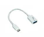 DINIC USB Adapter Typ C Stecker auf 3.0 A Buchse, weiß, 0.20m, DINIC Polybag